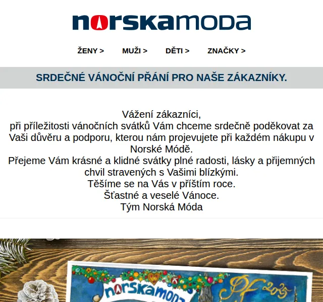 Norskamoda.cz: Vánoční přání a poděkování – červen 2026 | Nuslet.cz