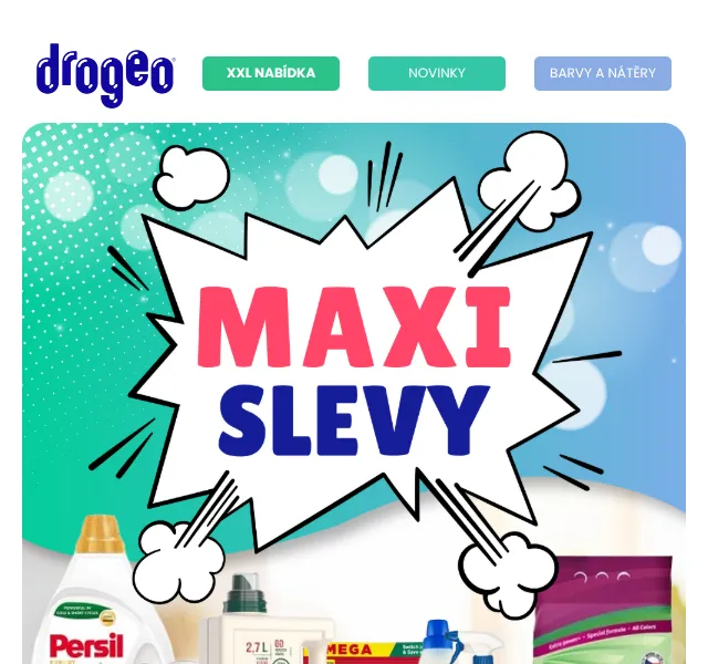 Drogeo: Maxi slevy – nákupy od 14,90 Kč – duben 2026