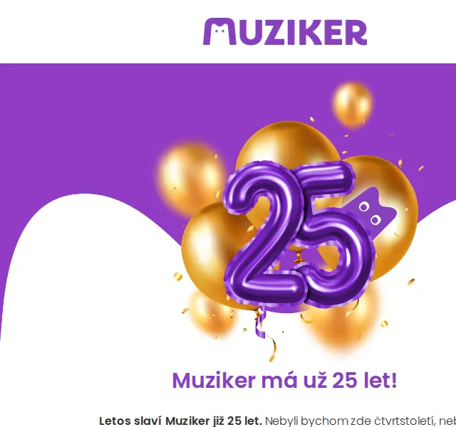 Muziker: 25 % sleva na vybrané produkty – červen 2026 | Nuslet.cz
