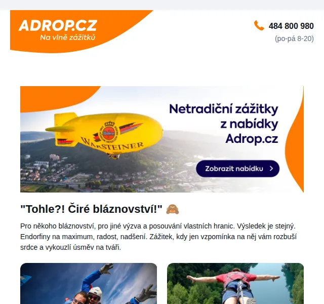 Adrop: Zážitek jako bláznovství – červen 2026 | Nuslet.cz