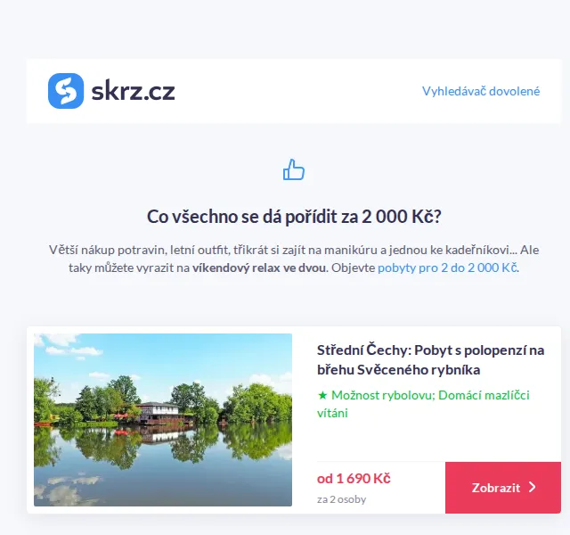 Vánoce na Skrz: Pobyty pro 2 do 2000 Kč – červen 2026 | Nuslet.cz