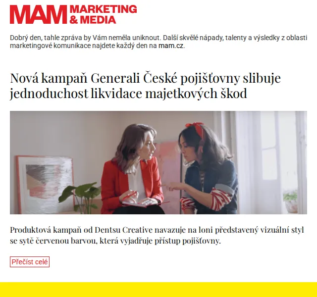 Marketing & Media: Nová kampaň Generali České pojišťovny – červen 2026 | Nuslet.cz
