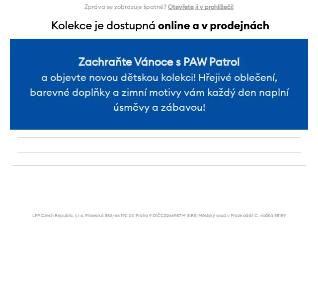 Sinsay: Dětská zimní kolekce PAW Patrol – červen 2026 | Nuslet.cz