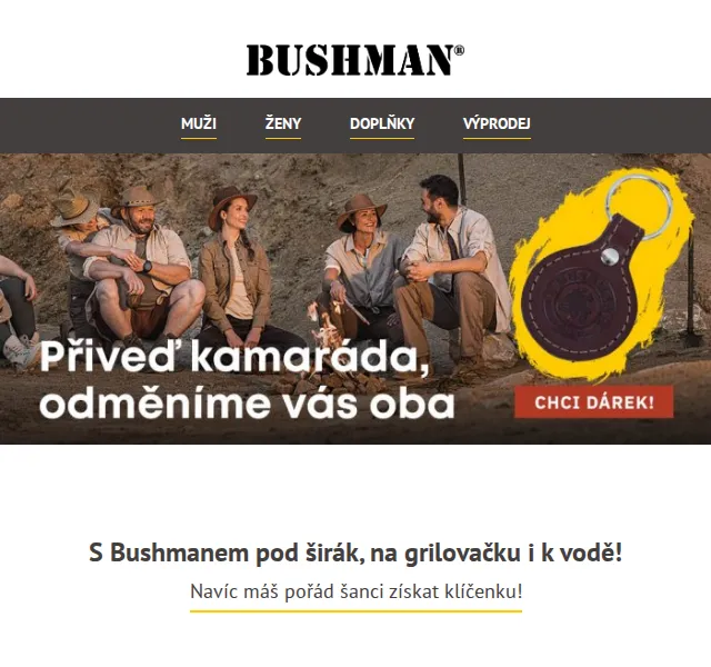 BUSHMAN: 100% bavlna a nová kolekce Vágner – červen 2026 | Nuslet.cz