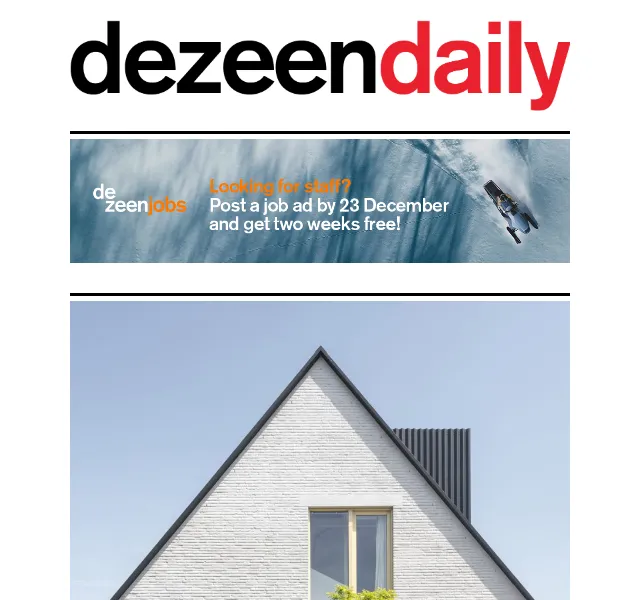 Dezeen Daily: Novinky z architektury a designu – červenec 2026 | Nuslet.cz
