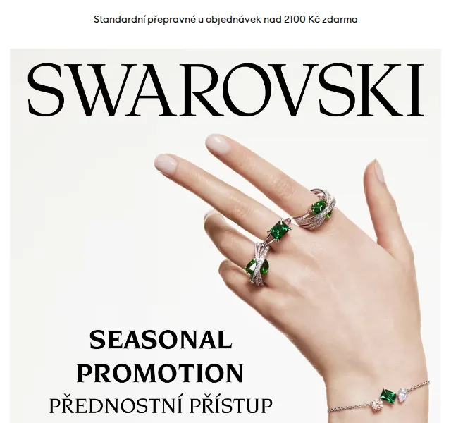 Swarovski: sleva 20 % na vybrané styly – červenec 2026 | Nuslet.cz