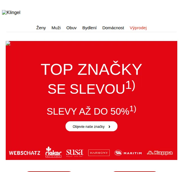 KLiNGEL.cz: Slevy až 50 % na značkovou módu – červen 2022 | Nuslet.cz