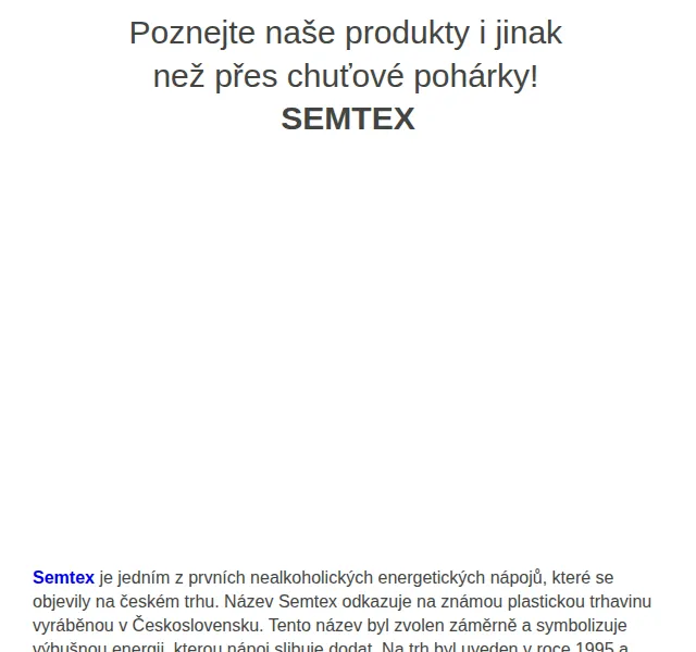 Váš HRUŠKA tým: Semtex energetické nápoje – červen 2026 | Nuslet.cz