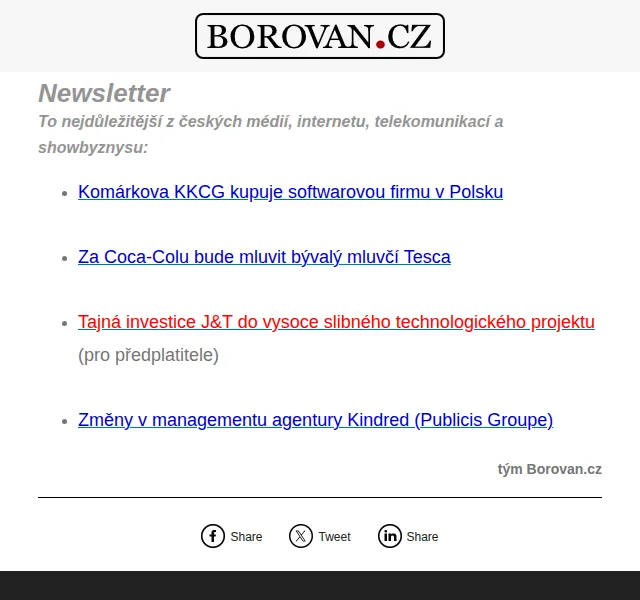 Aleš Borovan: Novinky z byznysu – červen 2026 | Nuslet.cz