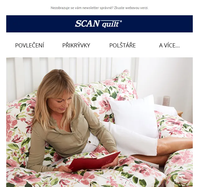 Lucie T. | SCANquilt.cz: Povlečení s květinovými motivy – červen 2026 | Nuslet.cz