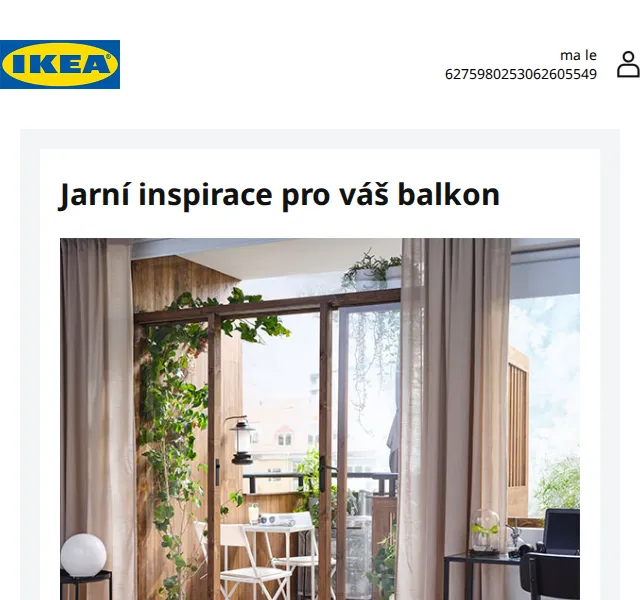 Ikea: Jarní balkon a sleva až 28 % na venkovní nábytek – červen 2026 | Nuslet.cz