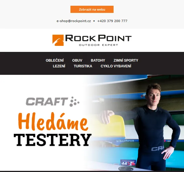 Rock Point: Testování oblečení Craft – červen 2026 | Nuslet.cz