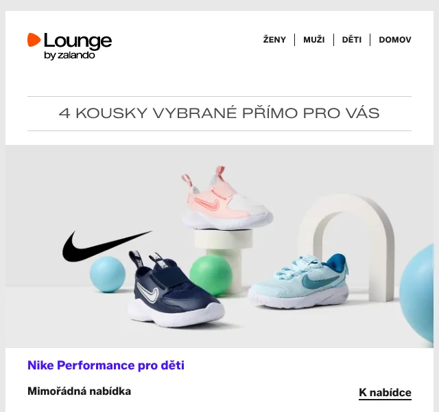 Lounge by Zalando: Nike, Reebok až 85 % – červen 2026