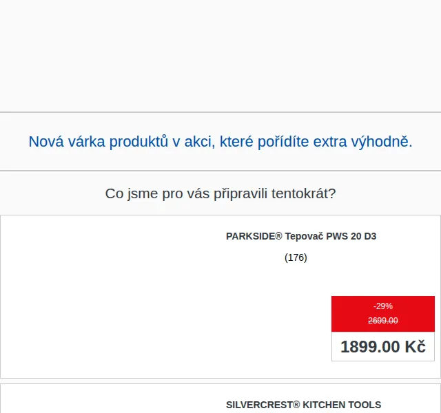 Lidl: Tepovač Parkside, robotický vysavač Silvercrest a slevy až 37 % – červen 2026 | Nuslet.cz