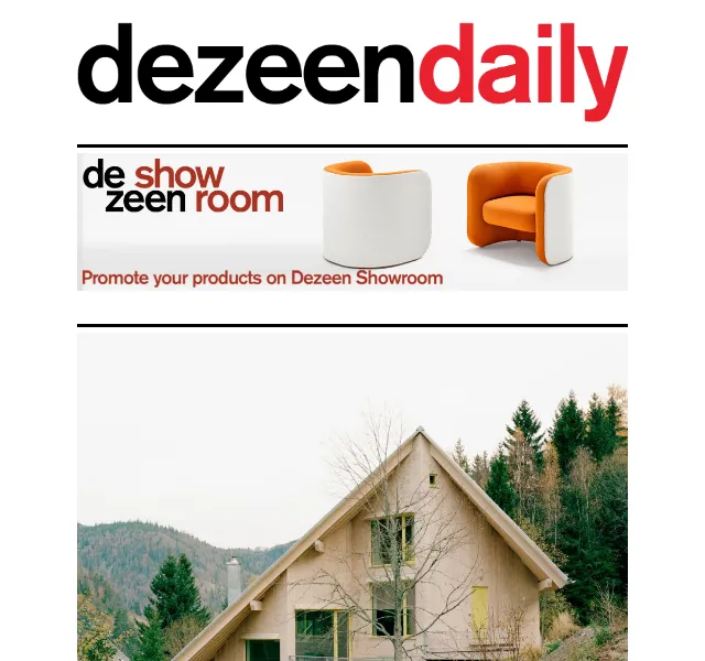 Dezeen Daily: Nejobsáhlejší přehled architektury a designu – červen 2026 | Nuslet.cz