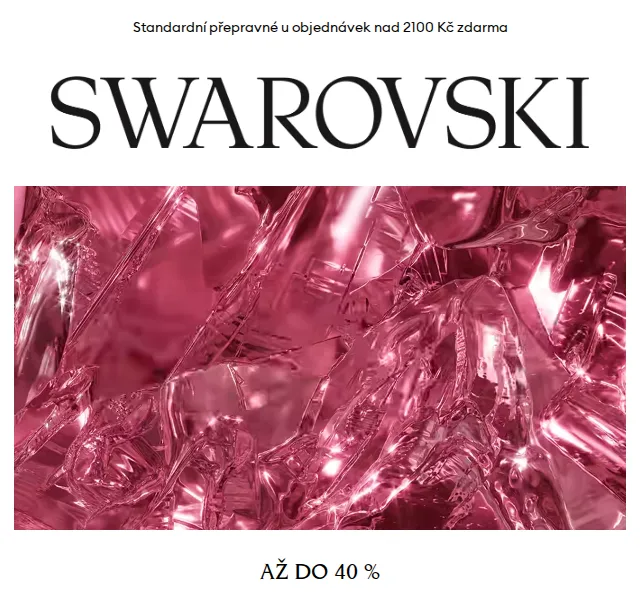 Swarovski: Až do 40 % na vybrané produkty – červen 2026 | Nuslet.cz