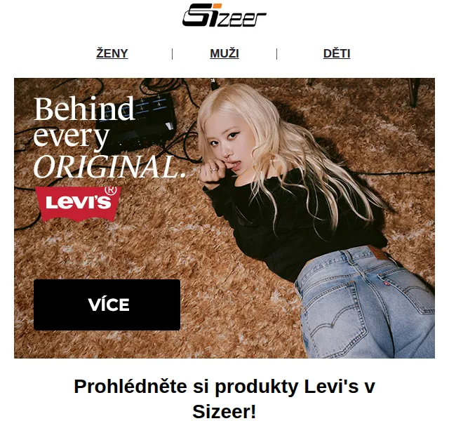 Sizeer: Levi's kolekce – květen 2026 | Nuslet.cz