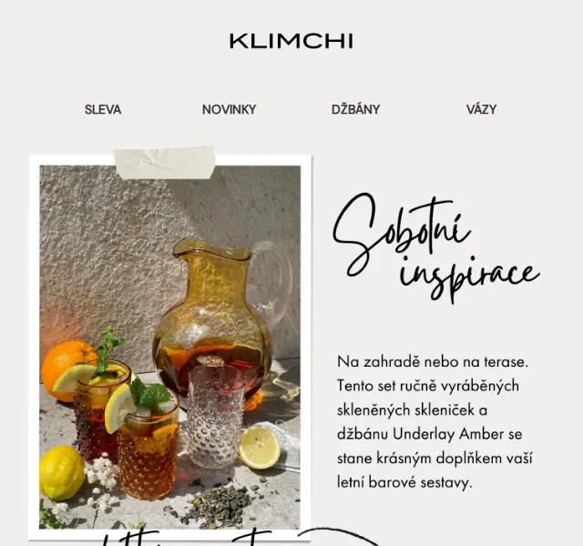 KLIMCHI: letní inspirace v jantarových tónech – červen 2026 | Nuslet.cz