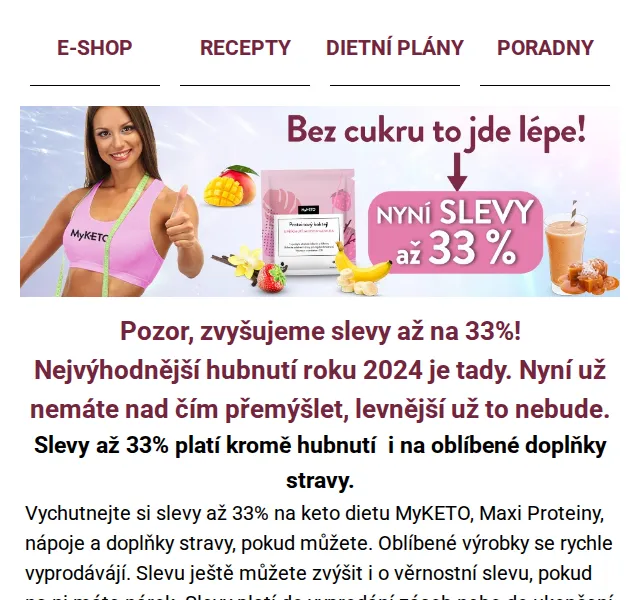 MyKETO: slevy až 33 % – červenec 2026 | Nuslet.cz