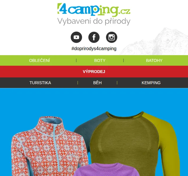 4camping: Termoprádlo a venkovní vybavení – červen 2026 | Nuslet.cz