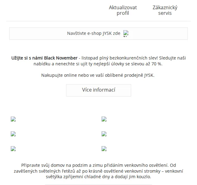 JYSK: Black November slevy až 70 % – červen 2026 | Nuslet.cz