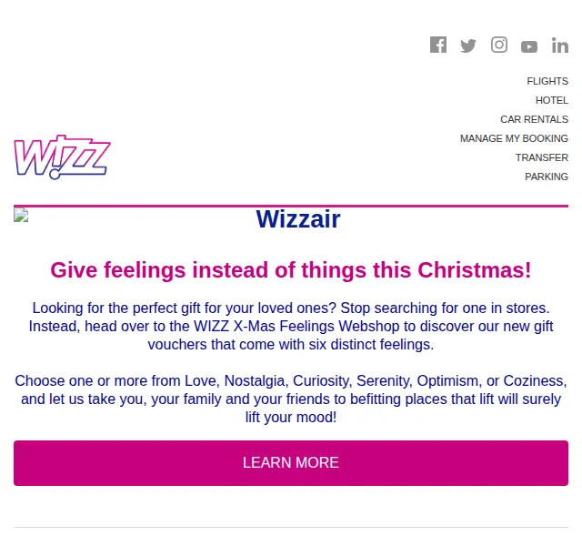 Wizz Air: Dárkové vouchery s pocity – červen 2026 | Nuslet.cz