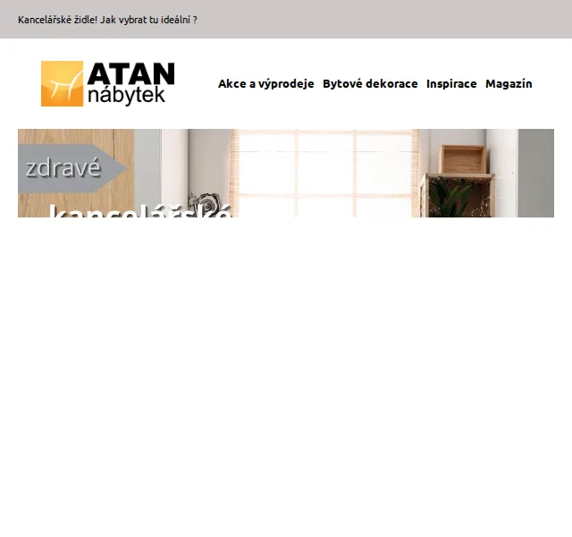 ATAN nábytek: slevy až 45 % na kancelářské židle – červen 2026 | Nuslet.cz