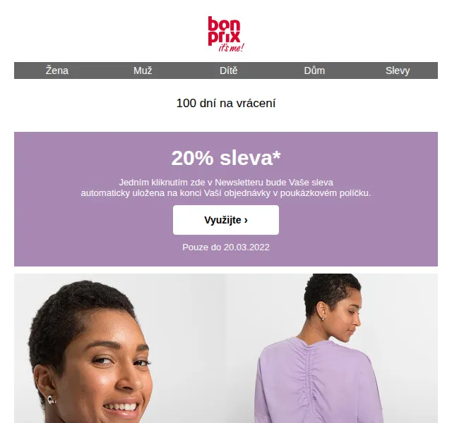 bonprix: 20% sleva na vše – červen 2026 | Nuslet.cz