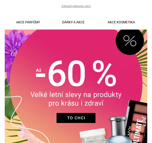 Notino: letní slevy až 60 % na parfémy a kosmetiku – červen 2026 | Nuslet.cz