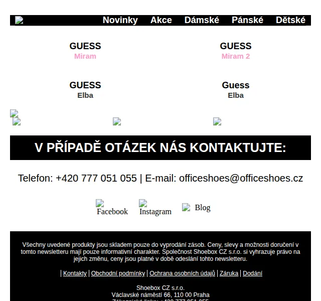 Office Shoes: Obuv Guess kolekce – červen 2026 | Nuslet.cz