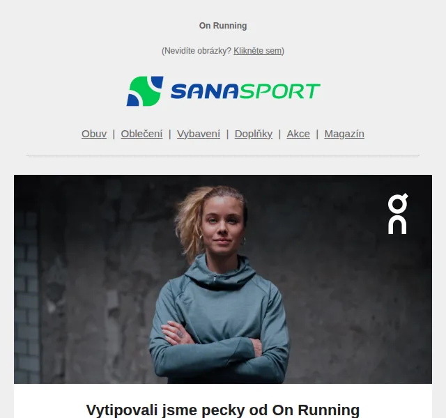 Sanasport: Sleva 15 % na On Running – červen 2026 | Nuslet.cz