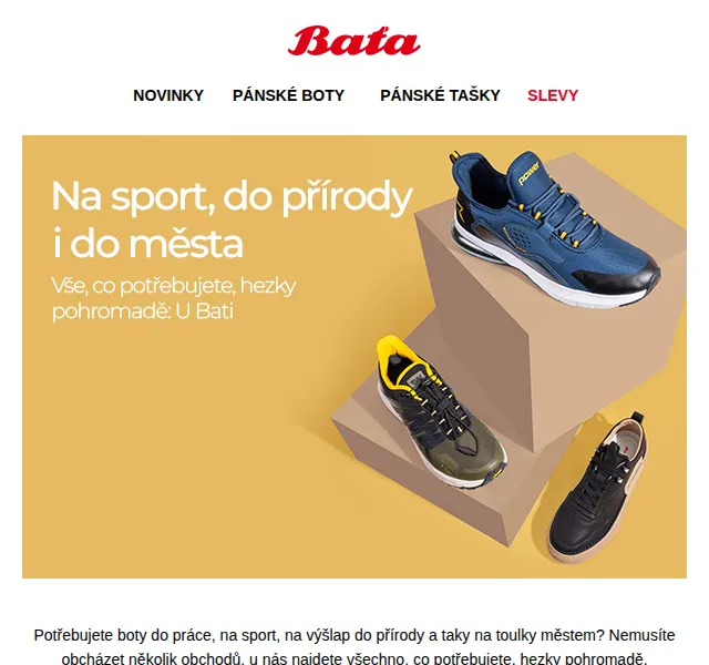 Baťa: Pestrá nabídka bot – na sport, do města i přírody – červen 2026 | Nuslet.cz