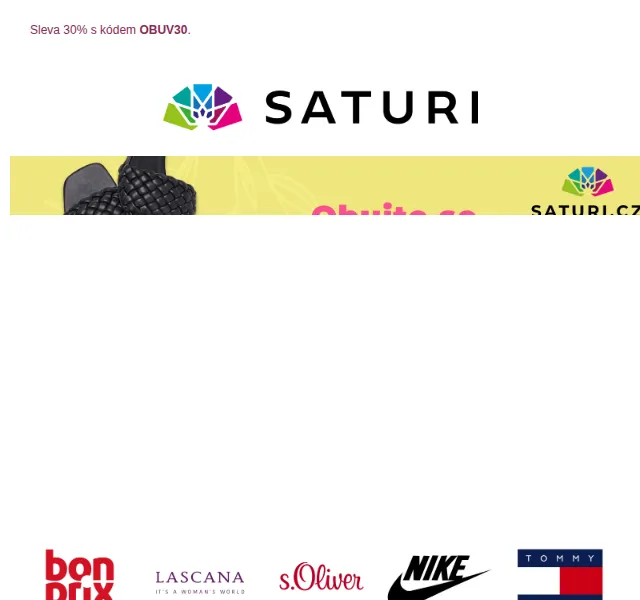 Saturi: Sandály a pantofle s 30% slevou – červen 2026 | Nuslet.cz