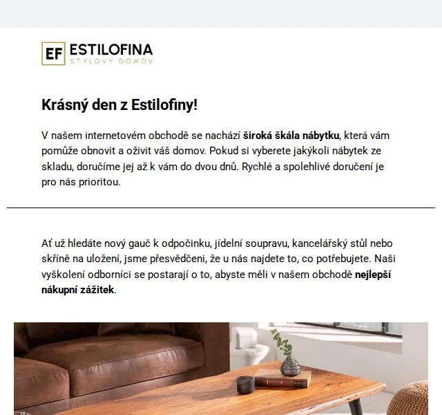 Estilofina-nabytek.cz: doručení do 2 dnů – červen 2026 | Nuslet.cz