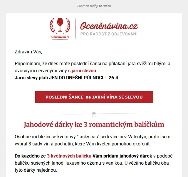 Vláďa z Oceněnávína.cz: jarní slevy vína + jahodové dárky – duben 2026 | Nuslet.cz