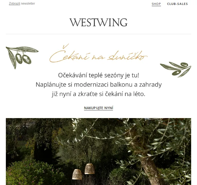 Westwing: Exteriérový nábytek a doplňky – červen 2026 | Nuslet.cz