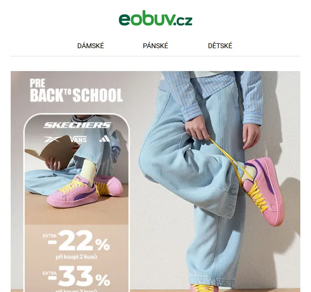 eobuv.cz: Mimořádná sleva až 33 % v aplikaci – červenec 2026 | Nuslet.cz