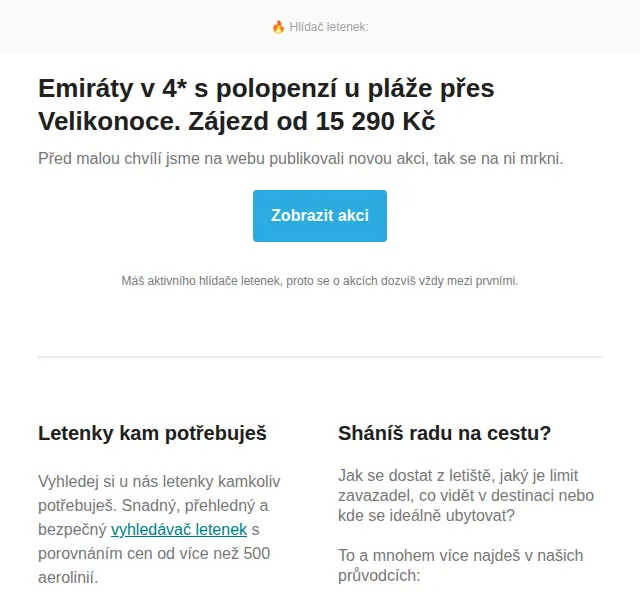 Cestujlevne.com: Emiráty v 4* s polopenzí přes Velikonoce – červen 2026 | Nuslet.cz