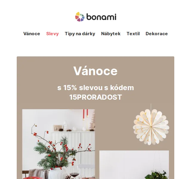 Bonami: Vánoce s 15% slevou – červen 2026 | Nuslet.cz