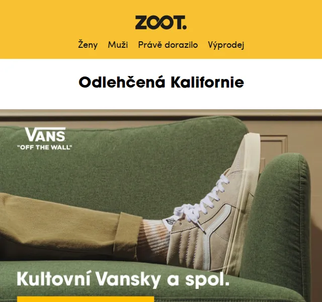 ZOOT: 30% sleva na Vans – červen 2026 | Nuslet.cz