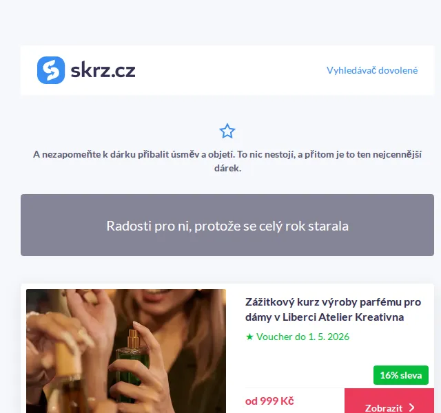 Vánoce na Skrz: dárky pro celou rodinu až 60 % sleva – červen 2026 | Nuslet.cz