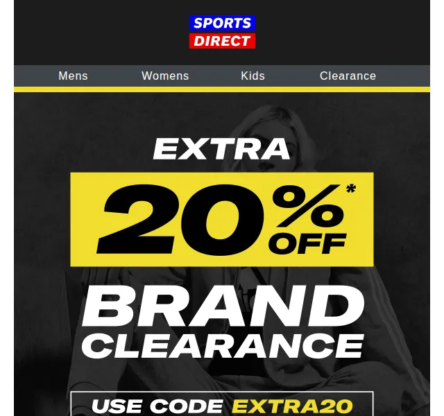 Sportsdirect: Extra 20% sleva na Clearance – červen 2026 | Nuslet.cz