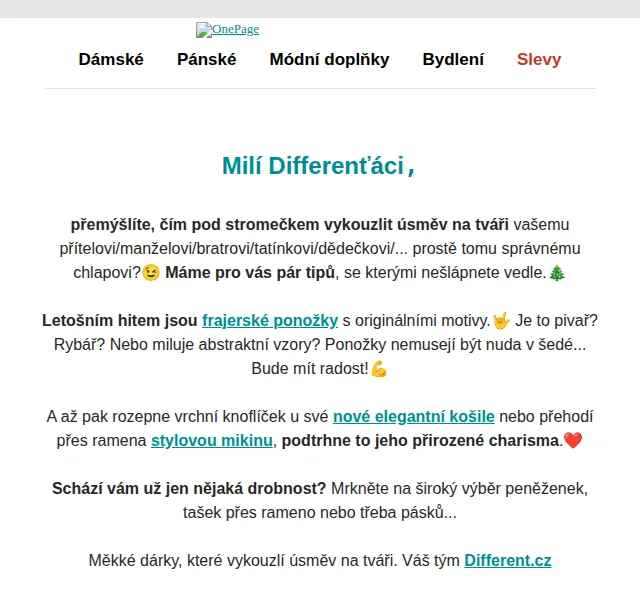 Different.cz: Dárky pro muže s Armani Exchange a Tommy Hilfiger – červen 2026 | Nuslet.cz