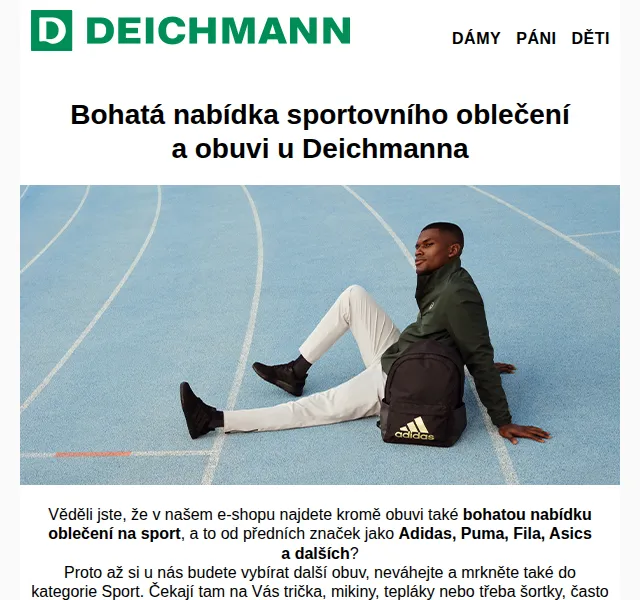 DEICHMANN: Sportovní oblečení a obuv se slevou – červenec 2026 | Nuslet.cz
