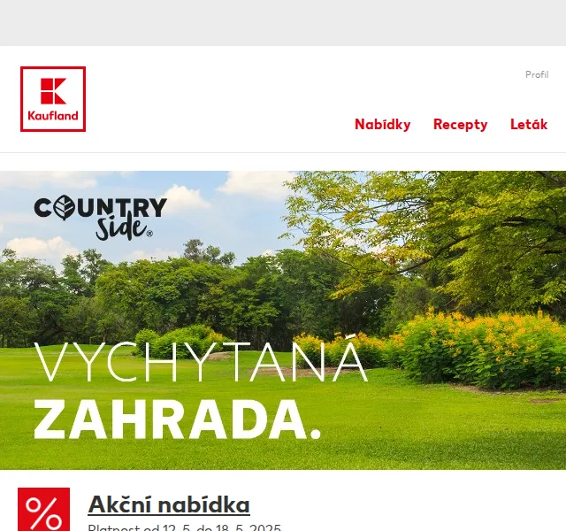 Kaufland: Vychytaná zahrada – slevy až 30 % – červen 2026 | Nuslet.cz