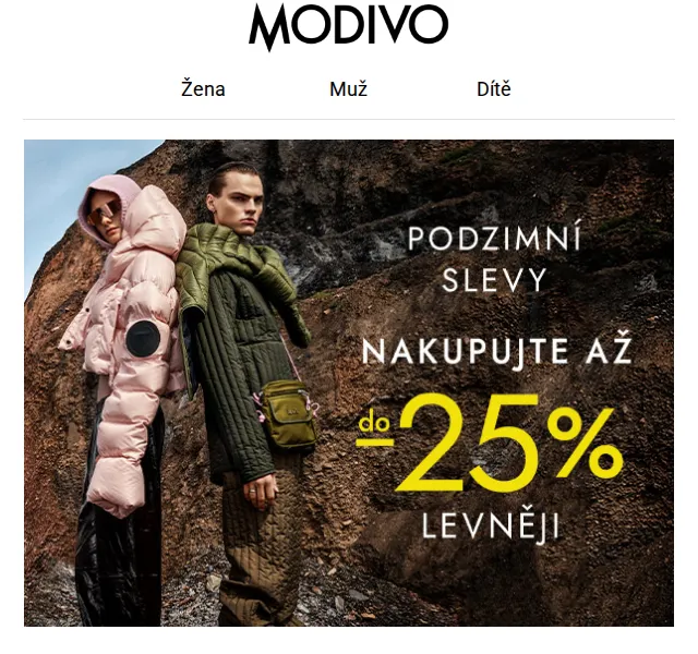 Modivo: slevy až 25 % na módu – červen 2026 | Nuslet.cz