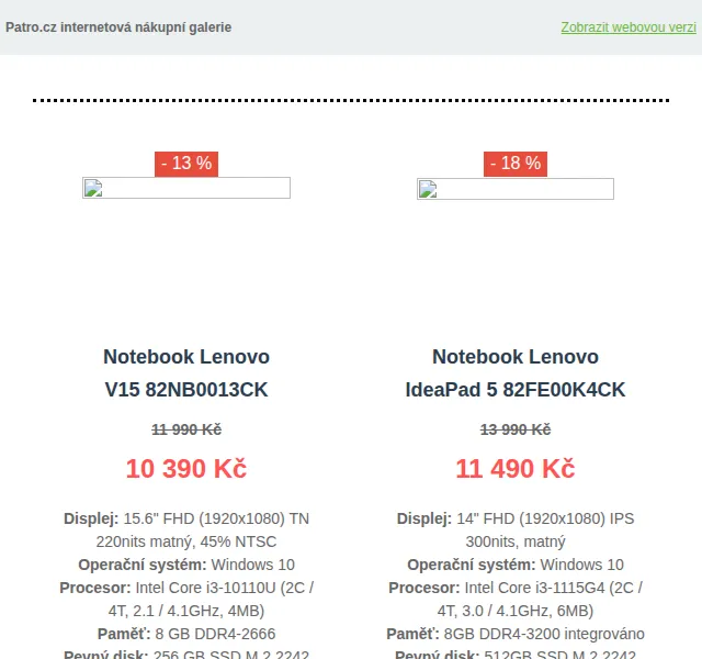 Patro.cz: Notebooky Lenovo se slevou až 52 % – červen 2026 | Nuslet.cz