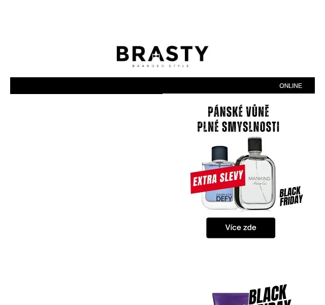 Brasty.cz: Black Friday slevy parfémů a kosmetiky – červen 2026 | Nuslet.cz