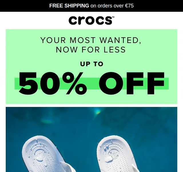 Crocs: Až 50 % sleva na vybrané modely – červen 2026 | Nuslet.cz