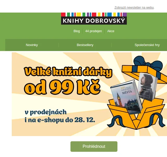 KnihyDobrovsky.cz: Poslední objednávky do Vánoc – prosinec 2026 | Nuslet.cz